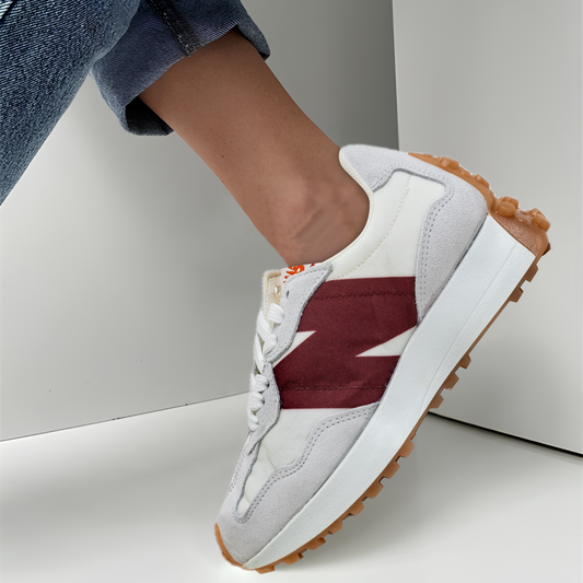 NEW BALANCE 327 BLANCO Y ROJO
